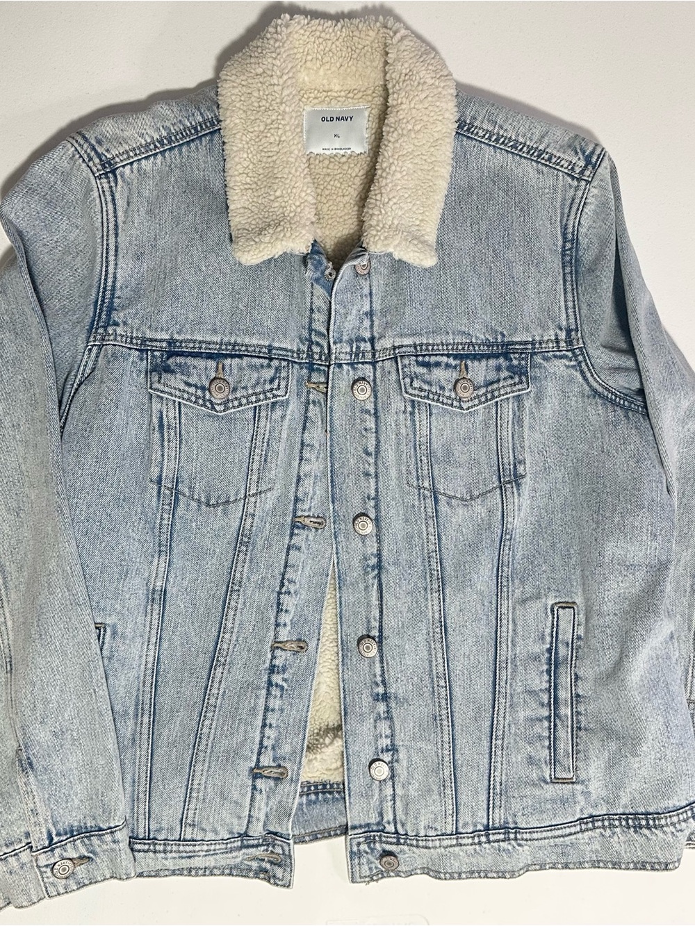 Old Navy Sherpa Denim Jacket - Wmns XL